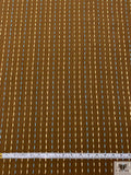 Yarn-Stitched Cotton Suiting - Brown / Carolina Blue / Cream