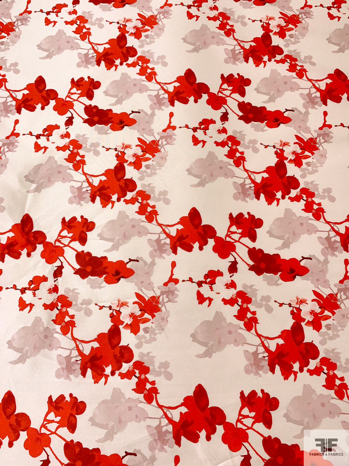 red floral dress fabric Scarlett | Red Floral Dress | Satin Tea Dress with Net Petticoat