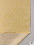 Made in Switzerland Small Circle Design Brocade - Muted Marigold / Off-White