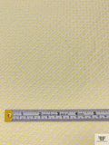 Made in Switzerland Textured Brocade - Yellow / Off-White