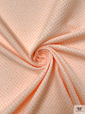 Made in Switzerland Textured Brocade - Orange / White