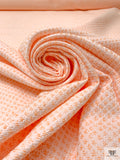 Made in Switzerland Textured Brocade - Orange / White