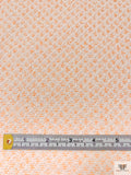 Made in Switzerland Textured Brocade - Orange / White