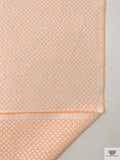 Made in Switzerland Textured Brocade - Orange / White