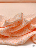 Made in Switzerland Textured Brocade - Orange / White