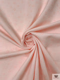 Made in Switzerland Open Circles Design Brocade - Pastel Pink / White
