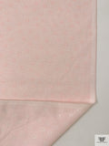 Made in Switzerland Open Circles Design Brocade - Pastel Pink / White