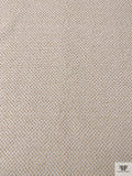 Made in Switzerland Textured Brocade - Tan / White