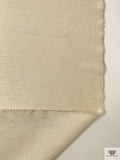 French Vertical Chevron Weave Brocade - Champagne-Gold