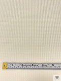 Made in Switzerland Houndstooth-Inspired Brocade - Cream / White