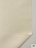 Made in Switzerland Houndstooth-Inspired Brocade - Cream / White