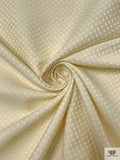 Made in Switzerland Polka Dot Brocade - Cream / White