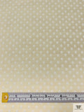 Made in Switzerland Polka Dot Brocade - Cream / White