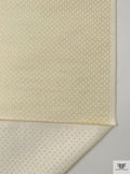 Made in Switzerland Polka Dot Brocade - Cream / White