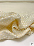 Made in Switzerland Polka Dot Brocade - Cream / White