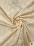 French Jovial Floral Brocade - Cream / White