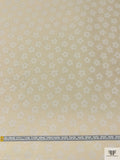 French Jovial Floral Brocade - Cream / White