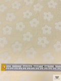 French Jovial Floral Brocade - Cream / White