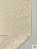 French Jovial Floral Brocade - Cream / White
