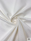 Made in Switzerland Open Circles Design Brocade - White