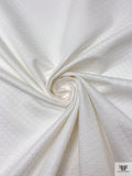 Made in Switzerland Open Circles Design Brocade - White