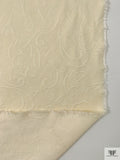 Made in Switzerland Ornate Leaf Brocade - Champagne