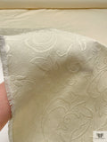 Made in Switzerland Ornate Leaf Brocade - Champagne