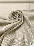 Made in Switzerland Basketweave Brocade - Ecru / Beige / Light Grey