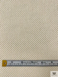 Made in Switzerland Basketweave Brocade - Ecru / Beige / Light Grey