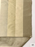 Vertical Striped Yarn-Dyed Silk Shantung - Antique Ecru