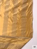 Vertical Striped Yarn-Dyed Silk Shantung - Gold / Tan