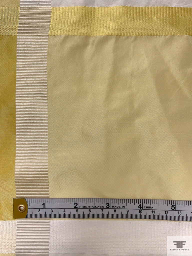 Yarn-Dyed Silk Taffeta with Satin-Faille Windowpane Pattern - Antique ...
