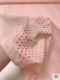 Circles Web Embroidered Eyelet Cotton - Pale Peach