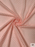 Circles Web Embroidered Eyelet Cotton - Pale Peach