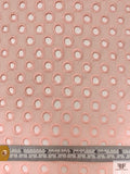 Circles Web Embroidered Eyelet Cotton - Pale Peach