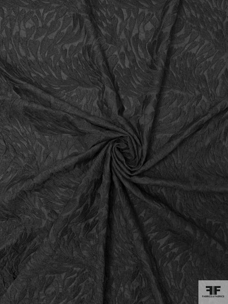 Breezing Hearts Embroidered Cotton Lawn - Black | FABRICS & FABRICS ...