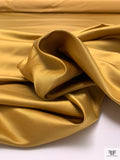 Made in Japan Solid Silk-Rayon Duchess Satin - Antique Caramel Gold