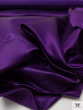 Made in Japan Solid Silk-Rayon Duchess Satin - Dark Purple