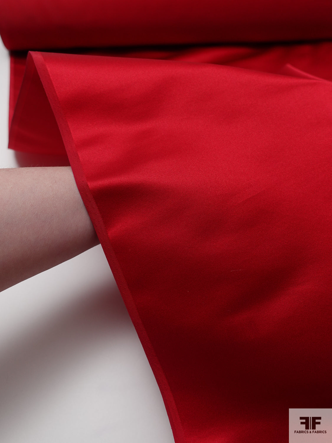 red silk dress material Red Silk Satin Fabric, 30mm, DIY Dressmaking