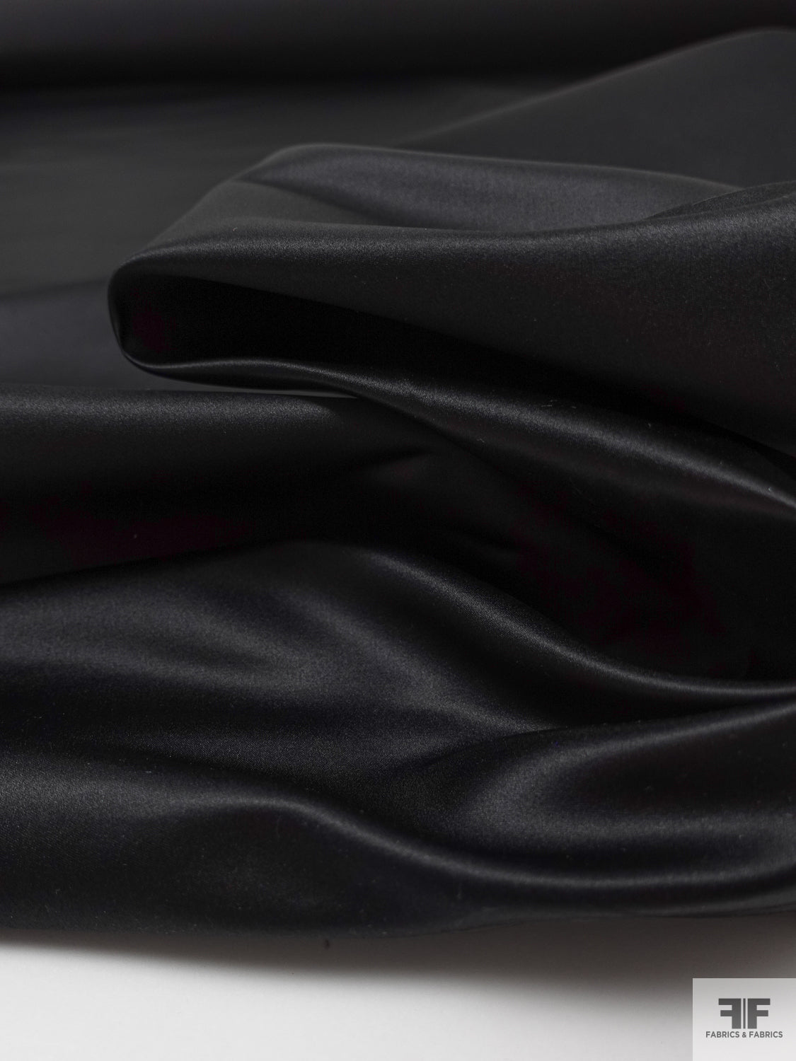 Solid Silk Duchess Satin - Black | FABRICS & FABRICS Fabrics & Fabrics Solid Silk Duchess Satin - Black | FABRICS & FABRICS Fabrics & Fabrics