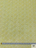 Star Lattice Guipure Lace - Pastel Lemon Yellow