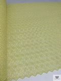 Star Lattice Guipure Lace - Pastel Lemon Yellow