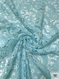 Paisley Floral Guipure Lace - Light Sky Blue