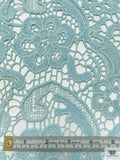 Paisley Floral Guipure Lace - Light Sky Blue