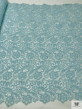 Paisley Floral Guipure Lace - Light Sky Blue