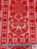 Regal Boho Crochet Lace - Red