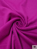 Italian Brushed Wool-Blend Coating - Fuchsia