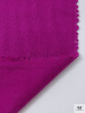 Italian Brushed Wool-Blend Coating - Fuchsia