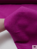 Italian Brushed Wool-Blend Coating - Fuchsia