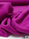 Italian Brushed Wool-Blend Coating - Fuchsia